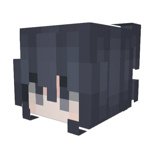 myspacemark Minecraft avatar head, 3D render