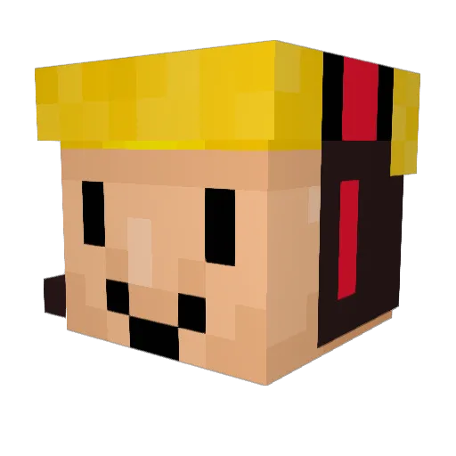 myssner Minecraft avatar head, 3D render