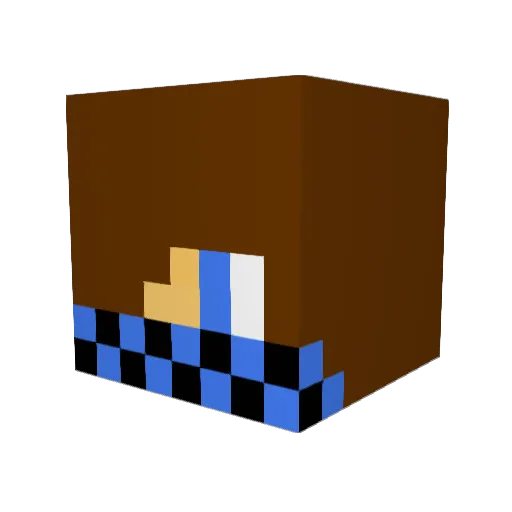mystere02 Minecraft avatar head, 3D render