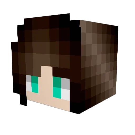 mysterioushunter Minecraft avatar head, 3D render