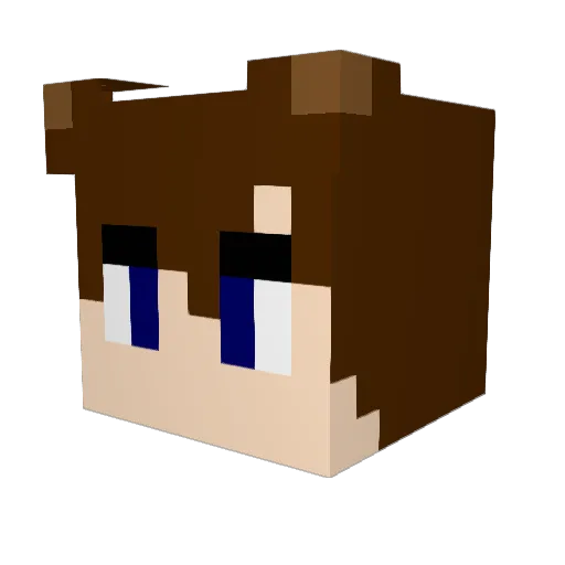 mystery0906 Minecraft avatar head, 3D render