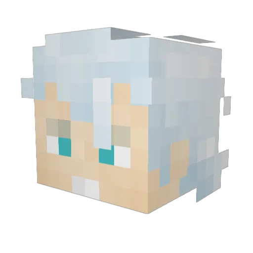 mysteryscope Minecraft avatar head, 3D render