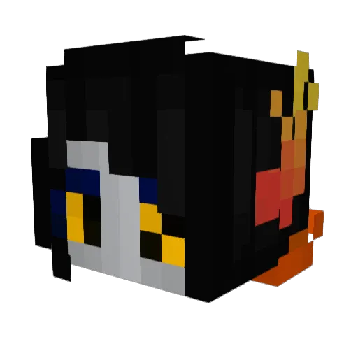 mysticMinnow Minecraft avatar head, 3D render