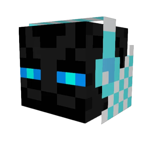 mystic_botix Minecraft avatar head, 3D render