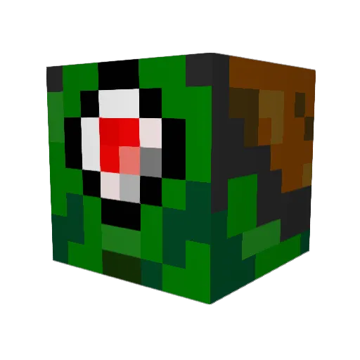 mysticalcyclops Minecraft avatar head, 3D render