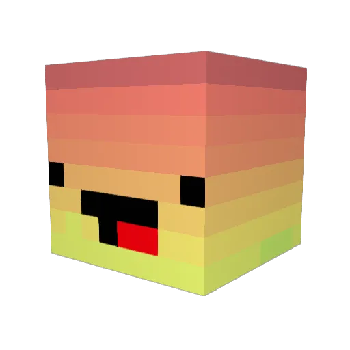mysticbee Minecraft avatar head, 3D render
