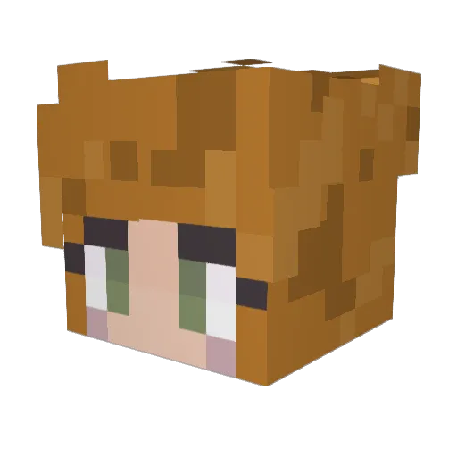 mysticgemm2 Minecraft avatar head, 3D render