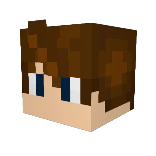 mysticsh Minecraft avatar head, 3D render