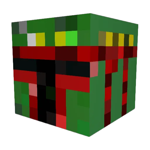 mystifo Minecraft avatar head, 3D render