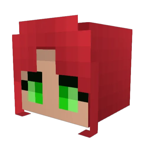 mystrsyko Minecraft avatar head, 3D render