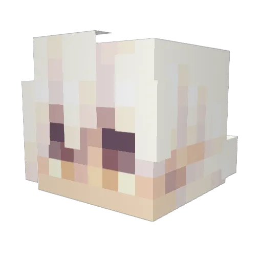 mysunmoon Minecraft avatar head, 3D render