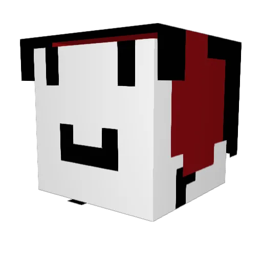 myszata_carlos Minecraft avatar head, 3D render