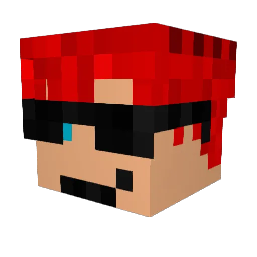 myth0 Minecraft avatar head, 3D render