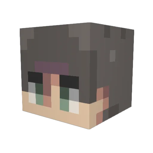 mytham7 Minecraft avatar head, 3D render