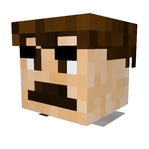 mythicCOLT Minecraft avatar head, 3D render