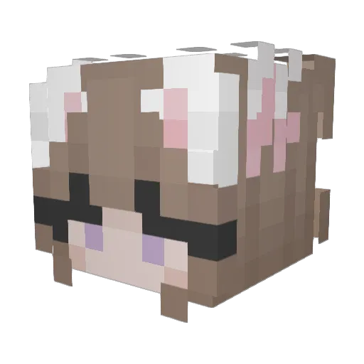 mythicalspork Minecraft avatar head, 3D render
