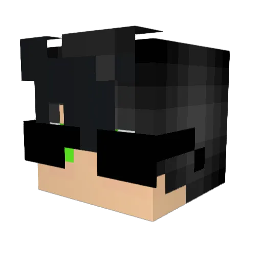 mythichh Minecraft avatar head, 3D render