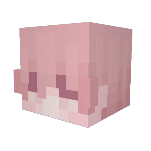 mythicorn Minecraft avatar head, 3D render
