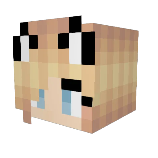 mythsplenty Minecraft avatar head, 3D render