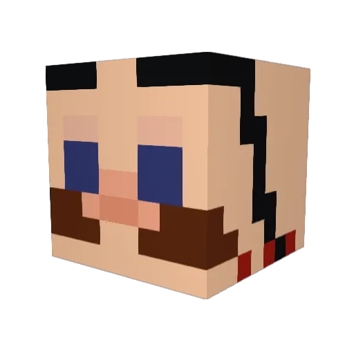 mytopia Minecraft avatar head, 3D render
