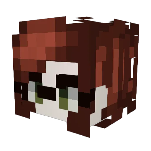 myumix Minecraft avatar head, 3D render