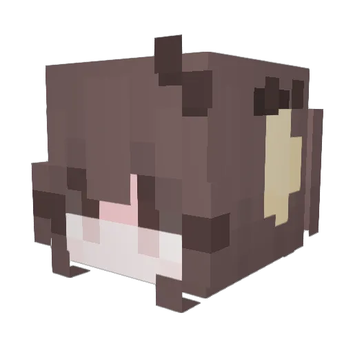 myuryy Minecraft avatar head, 3D render
