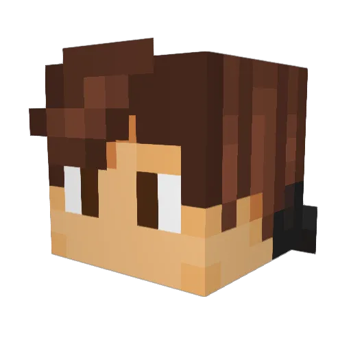 mywiiwontwork Minecraft avatar head, 3D render