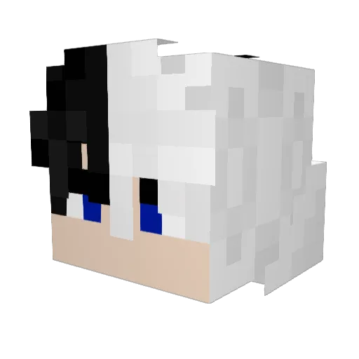 myxisiu Minecraft avatar head, 3D render