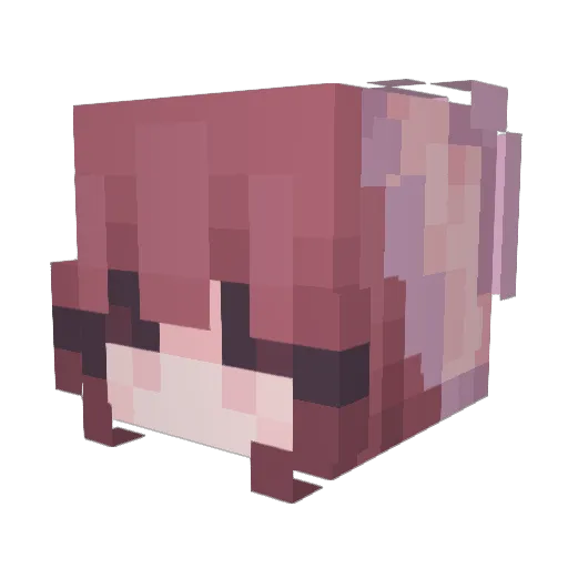 myxxaaa Minecraft avatar head, 3D render