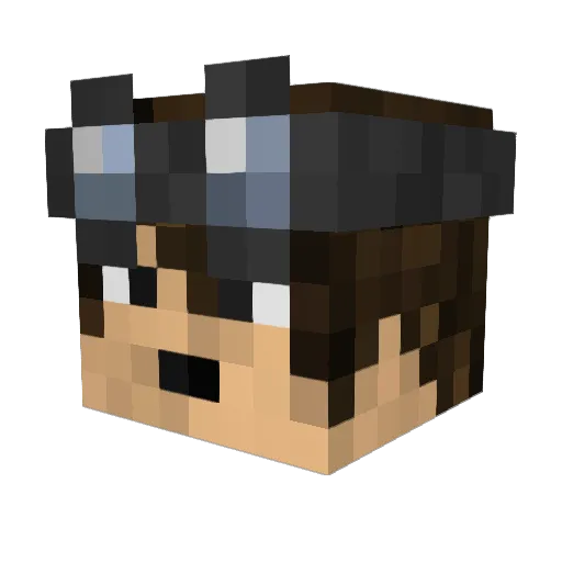 myyte Minecraft avatar head, 3D render