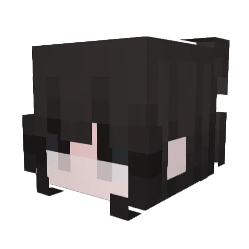 myzaa Minecraft avatar head, 3D render