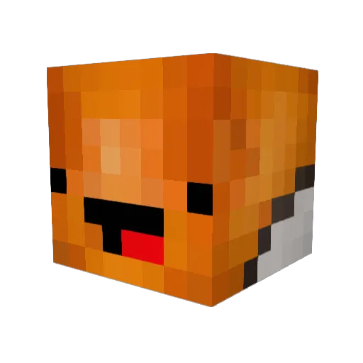 myzck Minecraft avatar head, 3D render