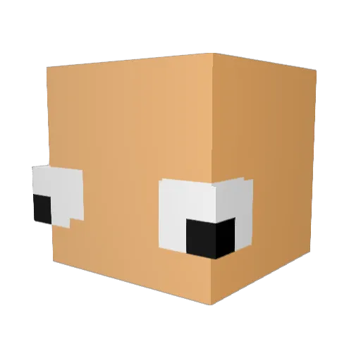 myzz_ Minecraft avatar head, 3D render