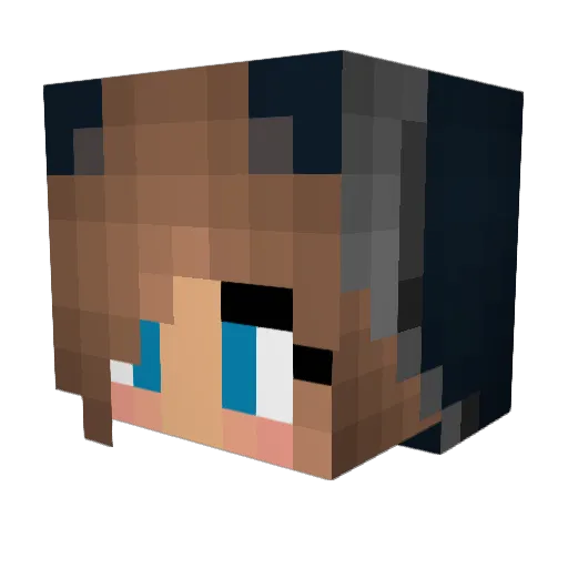 mz1300 Minecraft avatar head, 3D render
