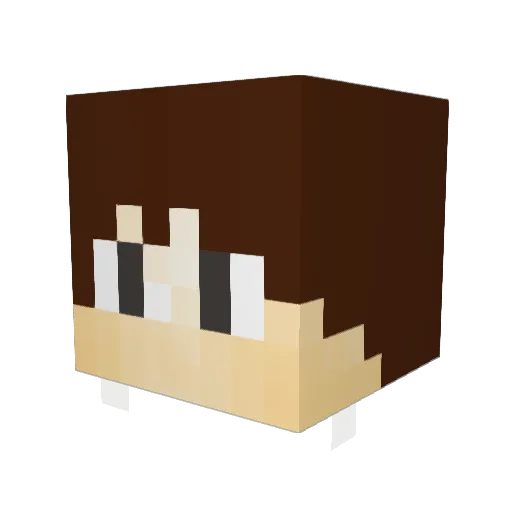 mzen1 Minecraft avatar head, 3D render