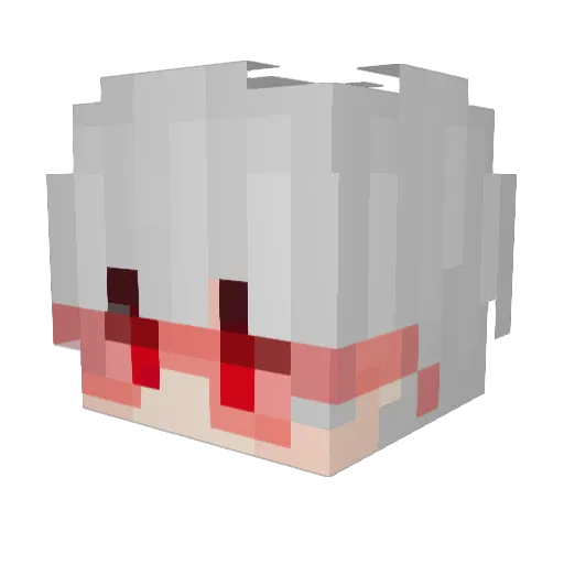 mzfeiming Minecraft avatar head, 3D render