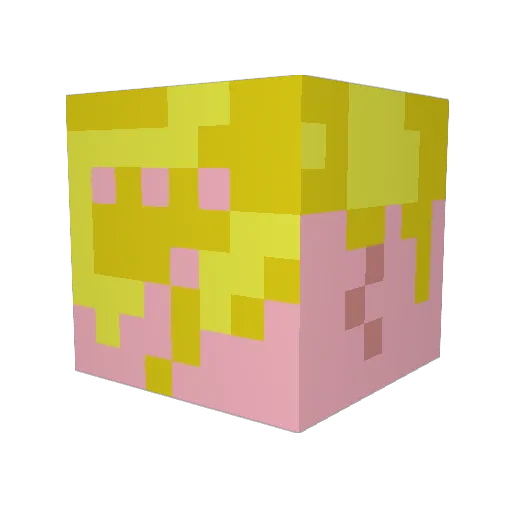mzgOlaf Minecraft avatar head, 3D render