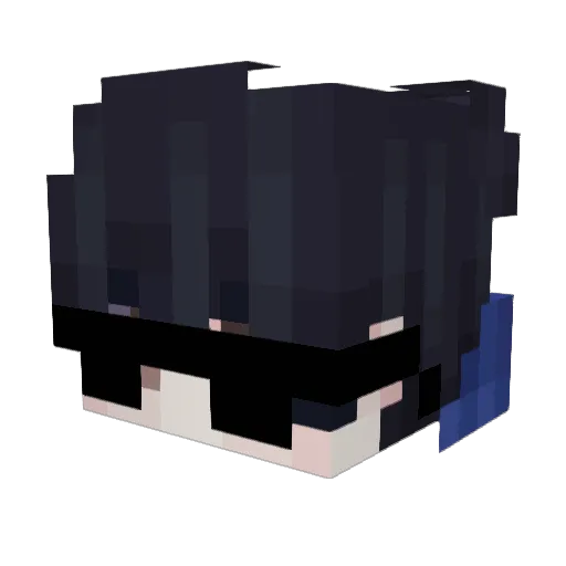 mzgame Minecraft avatar head, 3D render