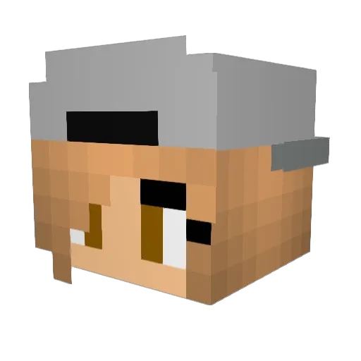 mzkitten Minecraft avatar head, 3D render