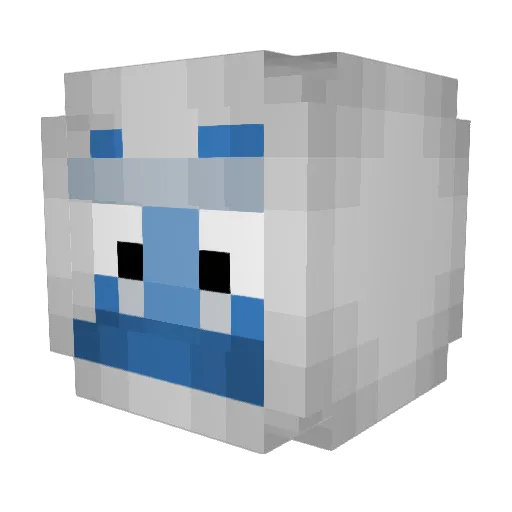 mzsty_ Minecraft avatar head, 3D render