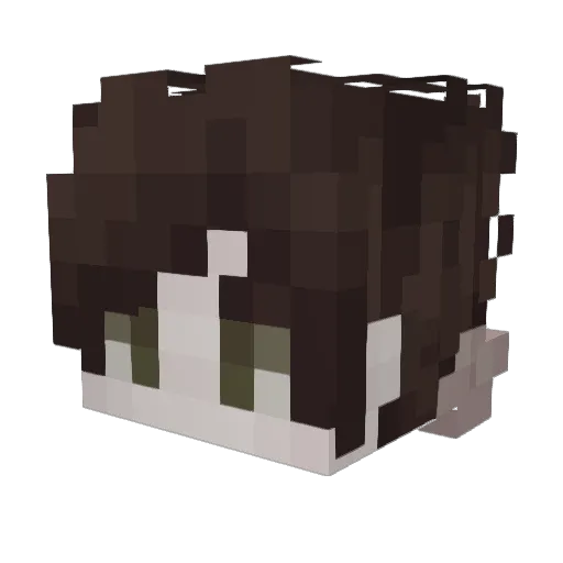 mztnql Minecraft avatar head, 3D render