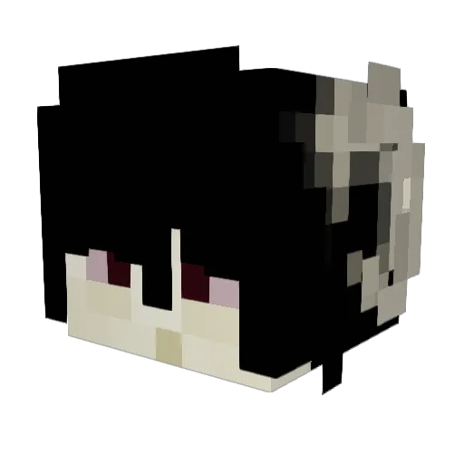 mzvu Minecraft avatar head, 3D render
