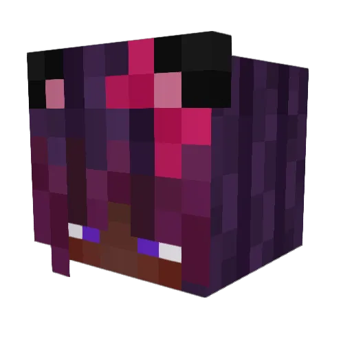 mzzhane Minecraft avatar head, 3D render