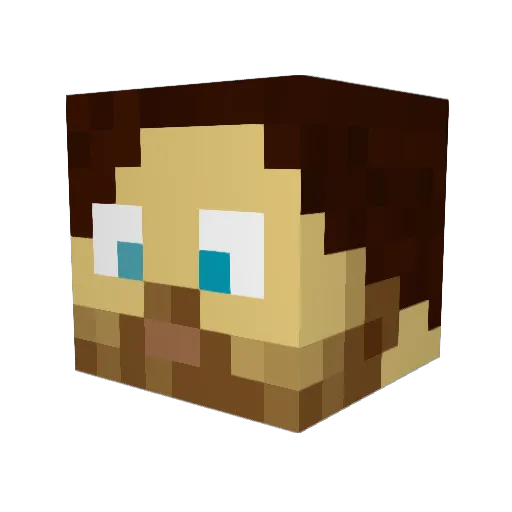 n00b_asaurus Minecraft avatar head, 3D render