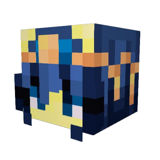 n00bie101 Minecraft avatar head, 3D render