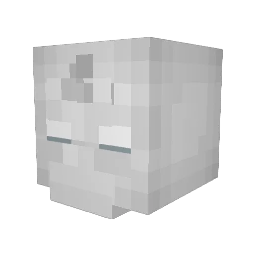 n00nee Minecraft avatar head, 3D render
