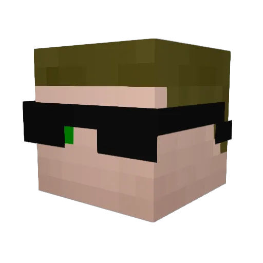 n0be_ Minecraft avatar head, 3D render