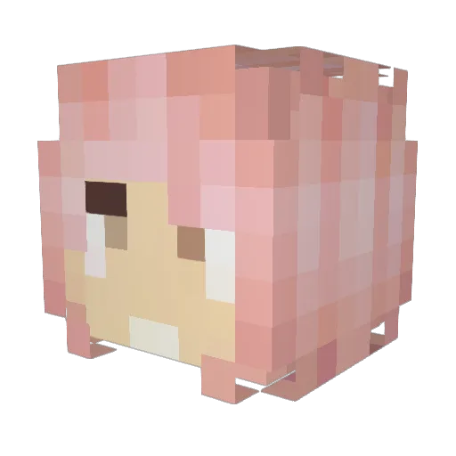 n0ctyx_ Minecraft avatar head, 3D render