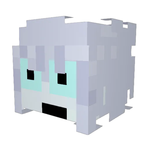n0kiao Minecraft avatar head, 3D render