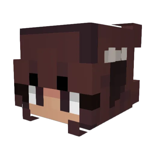 n0ni Minecraft avatar head, 3D render